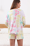 Print Commuting Long Slevee Pajamas Medium Style Cotton Home Dress MDO1228