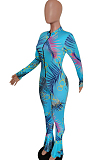 Lake Green Cultivate One's Morality Fashion Fishtal Print Jumpsuits QSS5020