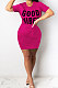 Purple Euramerican Women Sexy Cultivate One's Morality Letter Printing Mini Dress LD8822