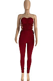 Trendy Casual Ruffle Sexy Bodycon Jumpsuits GLS8124