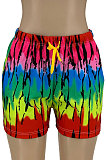 Rainbow Printing Pocket Casual Shorts LY004