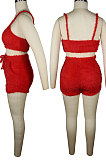 Pure Color Breathable Vest Shorts Sets QQM4201