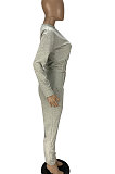 Ruffle Casual Pure Color Pants Sets QMQ7005