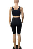 Pure Color Vest Sport Yoga Shorts Sets DY6646