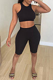 Pure Color Vest Sport Yoga Shorts Sets DY6646
