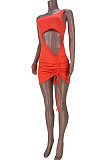 Trendy Casual Women Bind Hollow Out Ruffle Mini Dress MDF5217