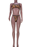 Fashion Casual Printing Stripe Sexy Three Pieces Swimsuits MDF5221