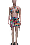 Hang A Neck Swimsuit Elastic Mini Dress BBN150