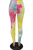 Personality Tie Dye Hurnt Flower Casual Pants LY012