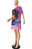 Fashion Positioning Digital Printing Loose Casual Dresses CM2106