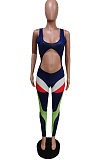 Positioning Print Dew Muscle Sports Jumpsuits F8339