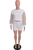 Fashion Casual Net Yarn Sunshade Sleeve Two-Piece BS1258