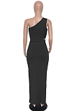 Casual Fashion Sleeveless Vest Long Dress Two-Piece QL6022