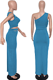 Casual Fashion Sleeveless Vest Long Dress Two-Piece QL6022