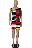 Fashion Paint Cans Positioning Print Dresses QL6019