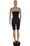 Fashion Casual Fold Bind Jumpsuit Shorts SQ946