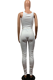 Night Club Prue Color Bind Vest Fold Long Pants Two-Piece OEP6260