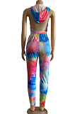 Sexy Backless Tie Dye Jumpsuits WM2139
