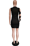 Pure Colo Fold Irregular Mini Dress BBN153