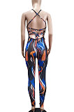 Women Net Yarn Perspective Spliced Sexy Bodycon Jumpsuits FA7182