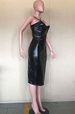 Trendy Sexy Cultivate One's Morality Gallus Package Buttocks Midi Dress D8427