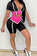 Trendy Spliced Sexy Sport Shorts Sets DN8592