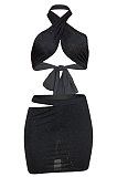 Sexy Bright Cloth Bind Skirts Sets ED8373