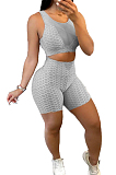 Net Yarny Perspective Sexy Sleeveless Two-Piece NRS8050