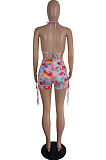 Night Club Sexy Colorful Print Two-Piece LS6420