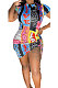 Women Spring Summer Printing Sexy Short Sleeve Mini Dress BLE2277