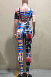 Fashion Womne Color Stripe Casual Overalls Two-Pieces OLY6045