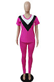Short Sleeve Long pants Sport Two-Pieces AWL5858