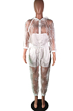 Women Raincoat Cloth Lace Casual Two-Piece C2036