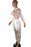 Women Raincoat Cloth Lace Casual Two-Piece C2036