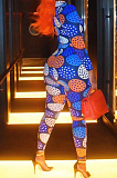 Spots Print Fashion Ling Sleeve Jumpsuit PQ8017