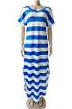 Fashion Casual Stripe Ling Dress WM2328