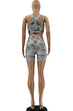 Fashion Casual Camouflage Vest Shorts Two-Piece LSZ9073