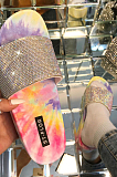 Fashion Tie Dye Sponge Cake Thick-Soled A Word Cool Slippers STK9