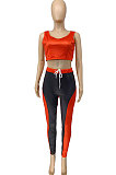 Trendy Yoga Sport Sleeveless Long Pants Two-Pieces WME2022