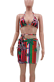 Euramerican Sexy Bind Print Bikini Sets TK6168