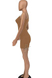 Inclined Shoulder Cultivate One's Morality Package Buttocks Mini Dress AYL2031