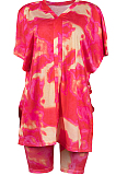 Fashion Tie Dye The Home Loose Casusl Two-Piece MD347