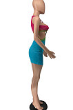 Sexy Color Matching Colorful Mini Dress AYL2037