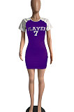 Casual Sport Printing Mini Dress  AYL2026