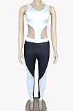 Vest Sleeveless Milk Silk Temperament Commuter Spliced Color Bodycon Jumpsuits CYC727