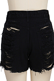 Fashion Cultivate One's Morality Water Washing Hole Cowboy Shorts SMR2278