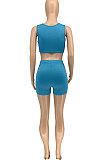 Fashion Sport Pure Color Yoga Shorts Sets GLS8128