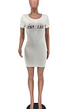 Club Ribber Women Zipper Bodycon Short Dress XXR2139