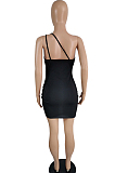 Cultivate One's Morality Shirred Detail Sling Package Buttocks Backless Mini Dress MK041