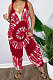 Women Positioning Printing Loose Trendy Casual Jumpersuit AMN8008